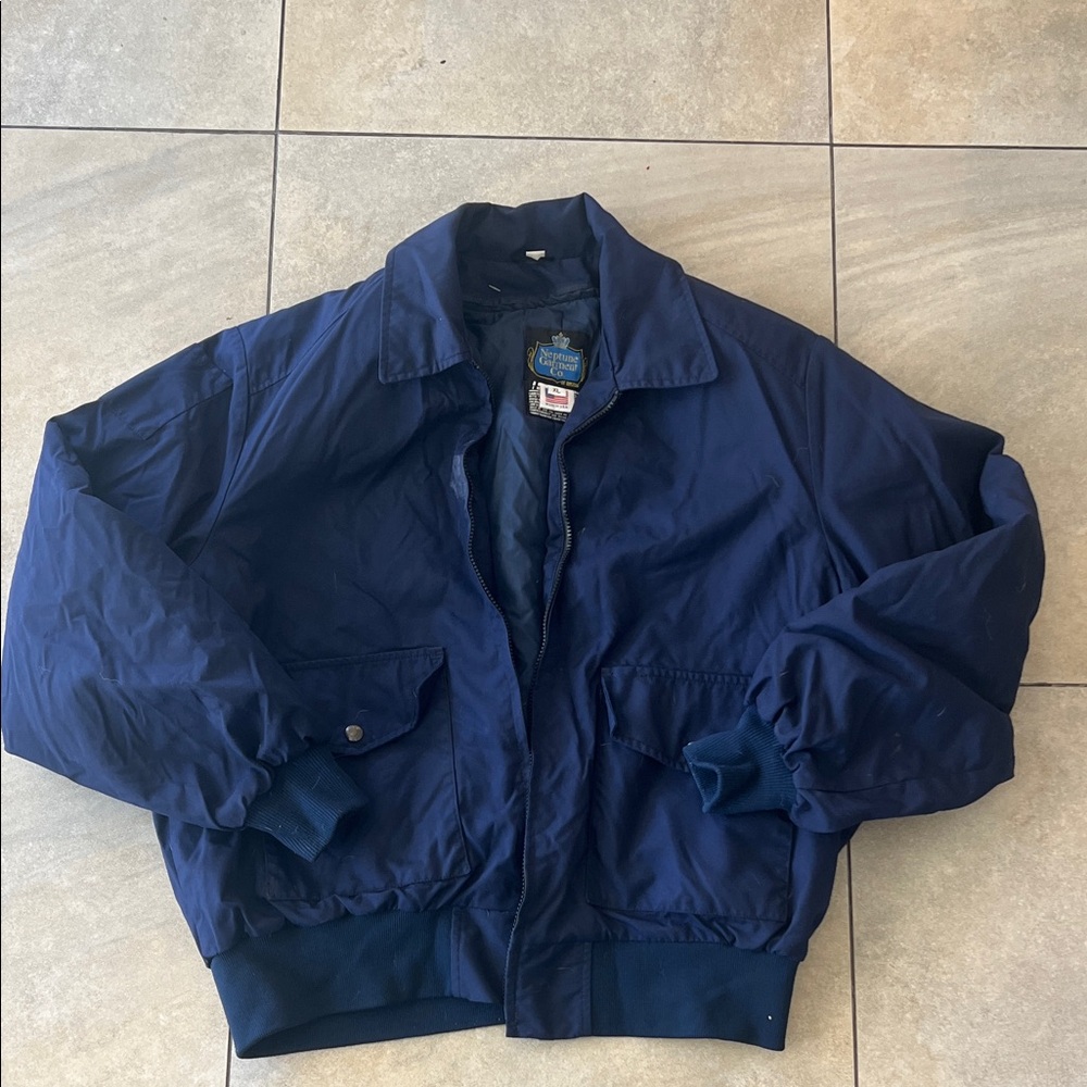 Classic Navy Bomber Jacket
